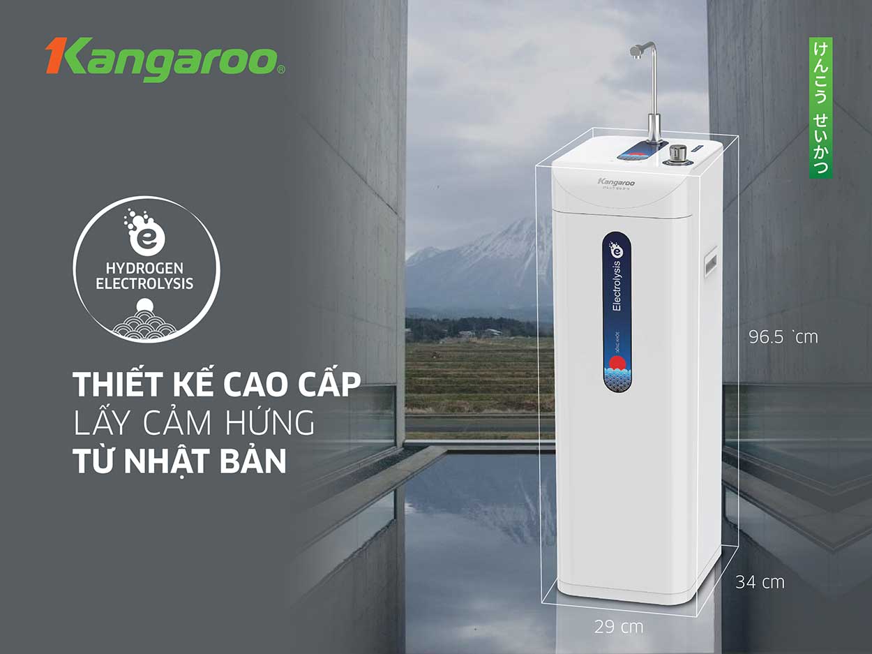 Máy lọc nước Kangaroo Hydrogen ion kiềm KG10A8ESG