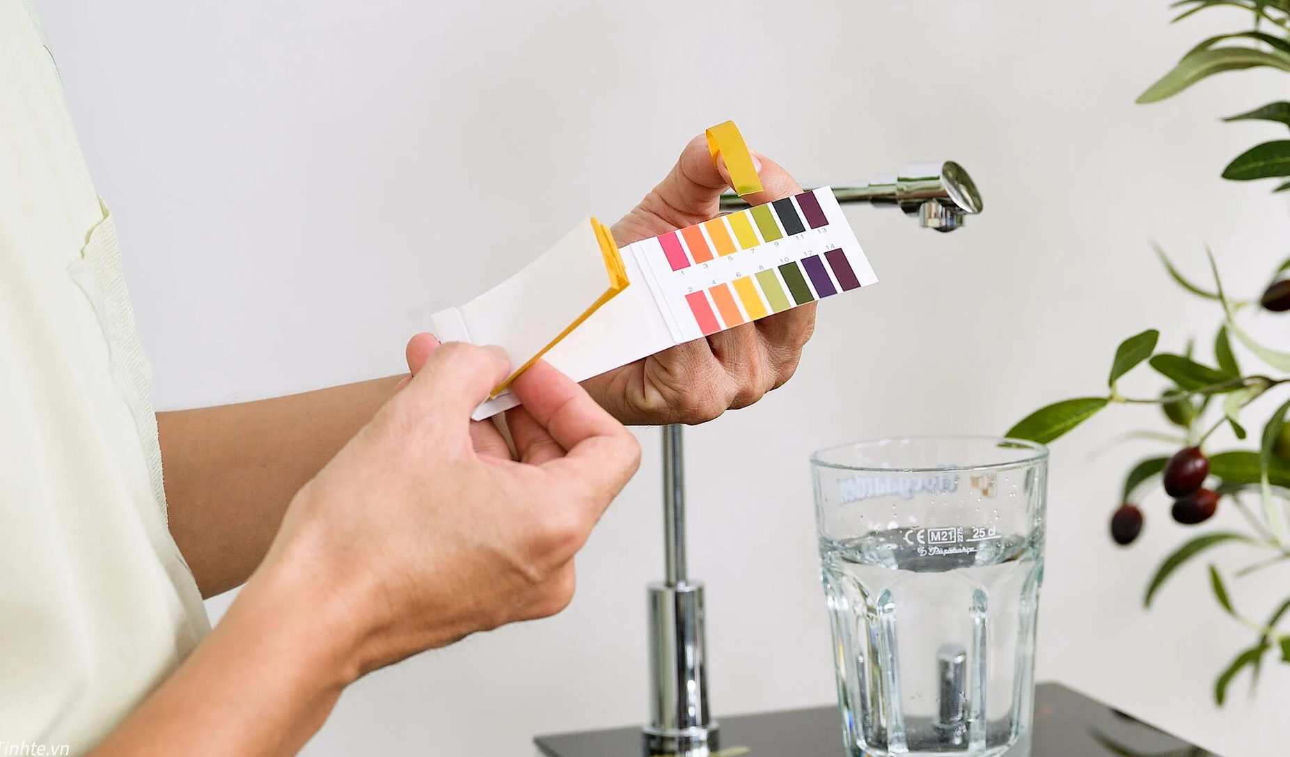 kiểm tra chất lượng nước bằng quỳ tím
