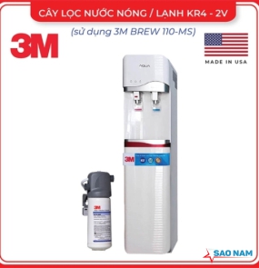 CÂY LỌC NÓNG LẠNH 3M KR4-2V (SỬ DỤNG BỘ LỌC 3M BREW110-MS)