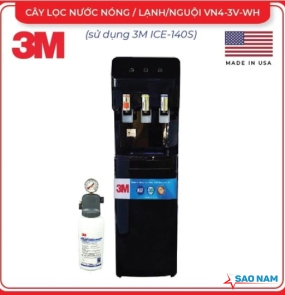 CÂY LỌC NƯỚC NÓNG LẠNH 3M VN4-3V-BL (SỬ DỤNG 3M ICE140-S)