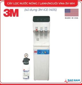 CÂY LỌC NƯỚC NÓNG LẠNH 3M VN4-3V-WH - MÀU TRẮNG (SỬ DỤNG 3M ICE140-S)