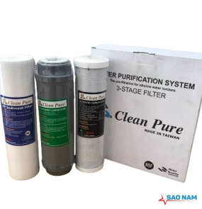Bộ 3 lõi lọc nước Clean Pure Đài Loan