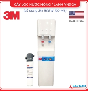 CÂY LỌC NÓNG LẠNH 3M VN3-2V (SỬ DỤNG 3M BREW120-MS)