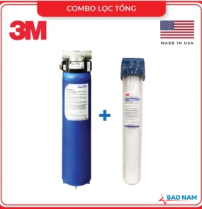 COMBO HỆ THỐNG LỌC TỔNG 3M AP904 + LỌC THÔ 3M CAO CẤP AP102T-110