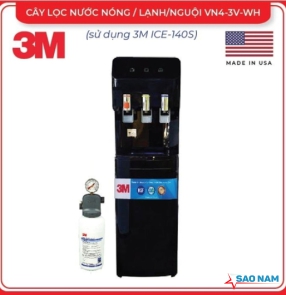 CÂY LỌC NƯỚC NÓNG LẠNH 3M VN4-3V-BL (SỬ DỤNG 3M ICE140-S)