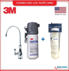 COMBO MÁY LỌC NƯỚC 3M BREW110-MS + LỌC THÔ 3M KÈM VÒI
