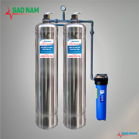 Hệ Lọc Sinh Hoạt Inox 2 Cột