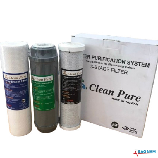Bộ 3 lõi lọc nước Clean Pure Đài Loan